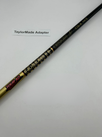 Graphite Design TOUR AD CQ 6 Stiff Driver Shaft 44.25in TaylorMade adapter 14560