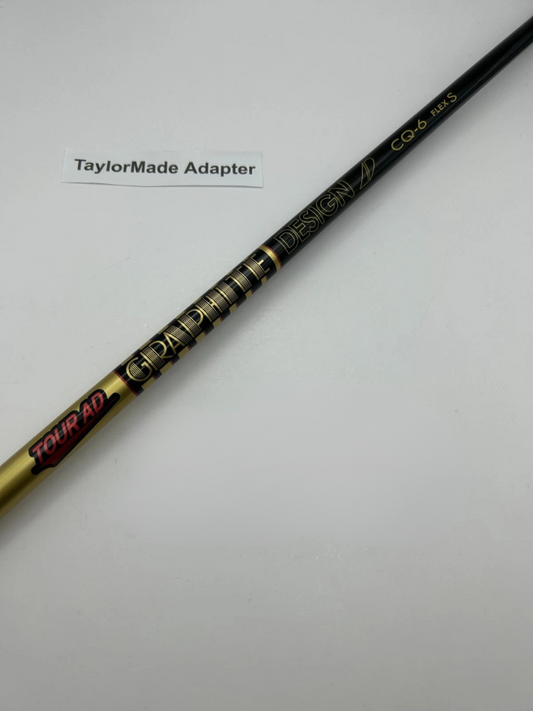 Graphite Design TOUR AD CQ 6 Stiff Driver Shaft 44.25in TaylorMade adapter 14560