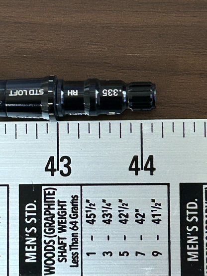Graphite Design TOUR AD CQ 6 S Driver Shaft 44.125 in TaylorMade adapter *233421