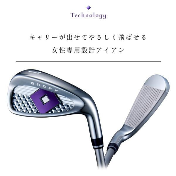 ONOFF 2025 Ladies Iron Set 4pcs 7 PW Smooth Kick LP 425I Graphite L Flex7