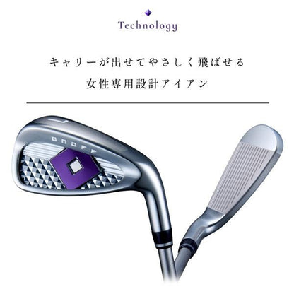 ONOFF 2025 Ladies Iron Set 4pcs 7 PW Smooth Kick LP 425I Graphite L Flex7