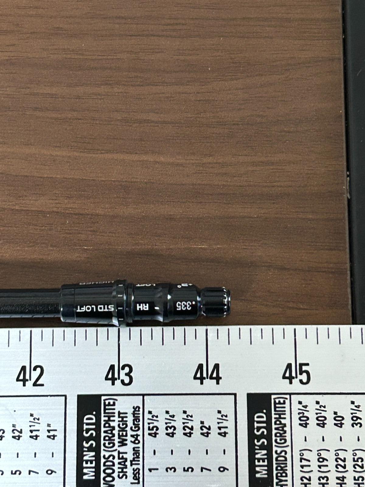 Graphite Design TOUR AD CQ 6 Stiff Driver Shaft 44.25in TaylorMade adapter 145622