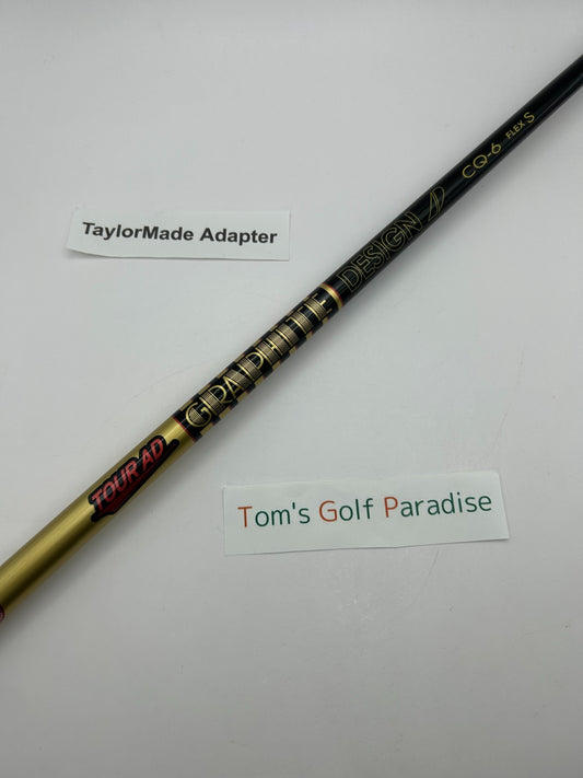 Graphite Design TOUR AD CQ 6 Stiff Driver Shaft 44.125in TaylorMade adapter 17760