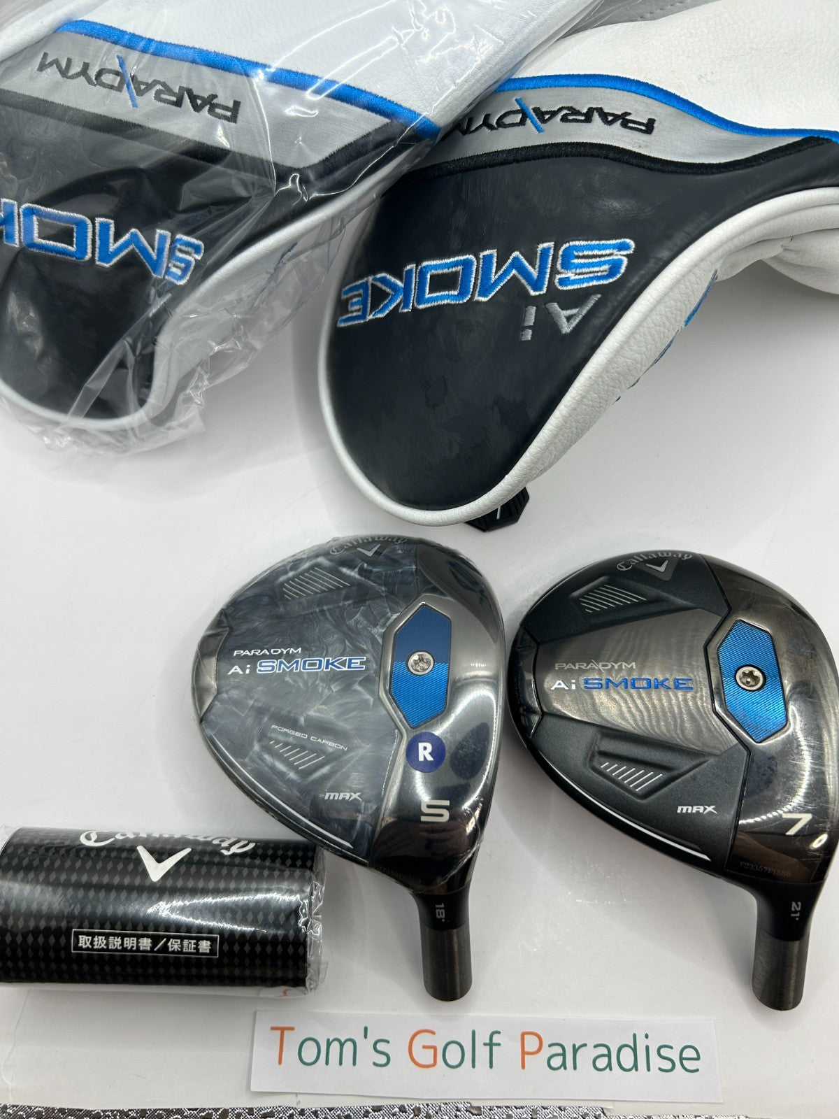 Callaway Paradym AI Smoke MAX 5W 7W Fairway Wood Head Only Set With Head cover0