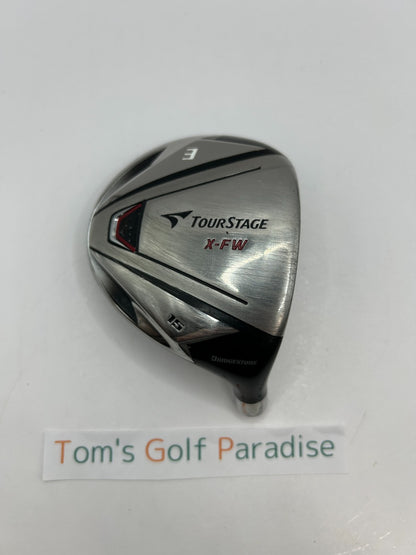 Bridgestone TourStage X-FW 3W 15° Fairway Wood Head Only Right-Handed 36340