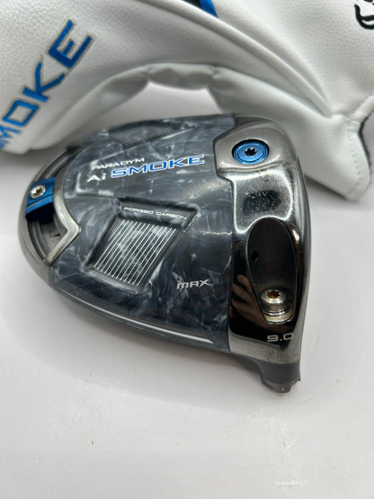 Callaway AI Smoke MAX 9.0 Driver Head Only RH With Head cover 39181