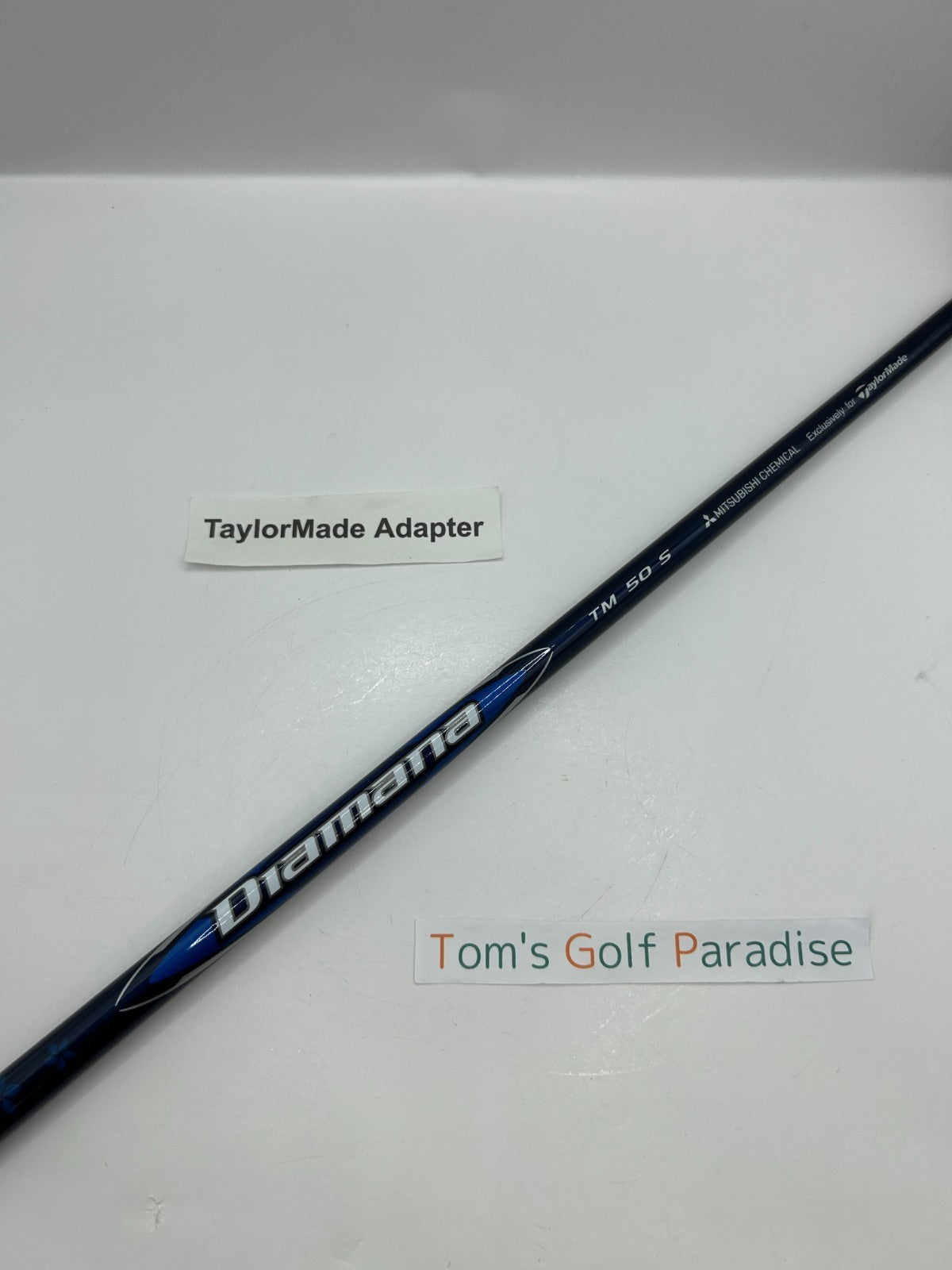 Mitsubishi Diamana BLUE TM50 S Driver Shaft 44.25 in TaylorMade adapter *30520