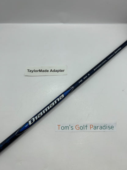 Mitsubishi Diamana BLUE TM50 S Driver Shaft 44.25 in TaylorMade adapter *30520