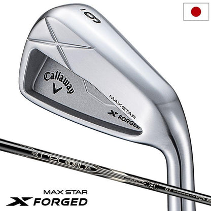 Callaway X FORGED MAX STAR Iron Set 5pc 6 PW RECOIL DART 6T UNI Flex New0