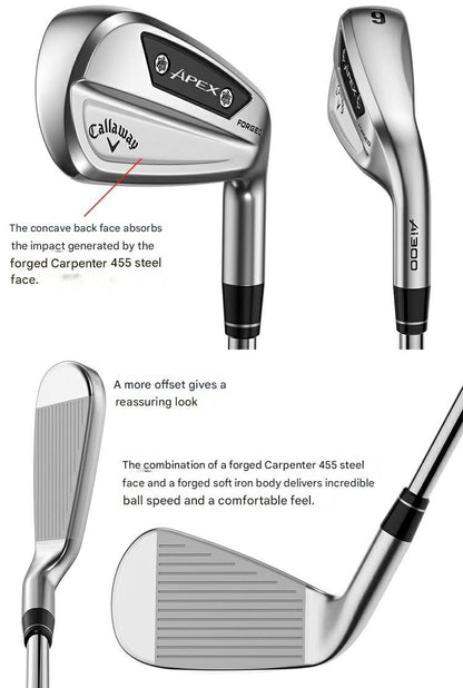 Callaway APEX Ai300 Iron 6 piece set #5 PW RECOIL DART 6 Graphite Shaft UNI Flex1