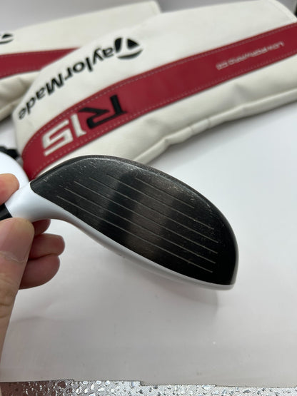 TaylorMade R15 3W 5W Fairway Wood Heads 2-Piece Set w/ Headcovers RH Japan 363714