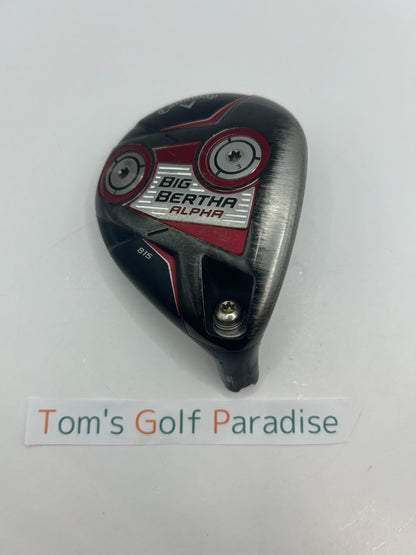 Callaway Big Bertha Alpha 815 5W 18 Fairway Wood head only Right-Handed 35410