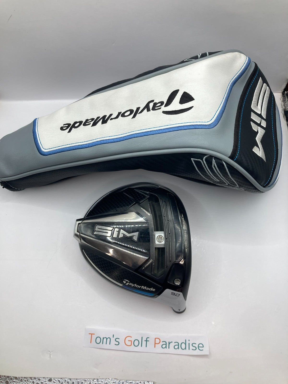 TaylorMade SIM 9.0 driver head only with head cover right handed from japan 40690