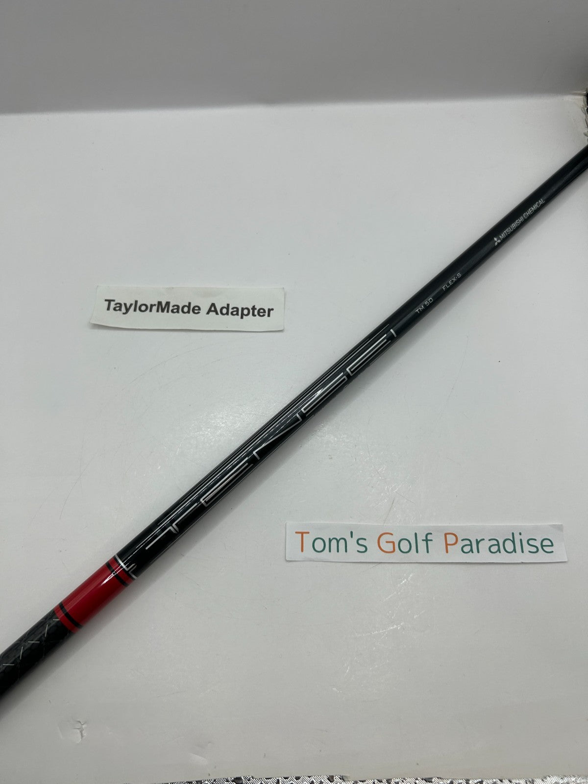 Mitsubishi TENSEI RED TM50 Stiff Driver shaft 44.675 in TaylorMade adapter *30310