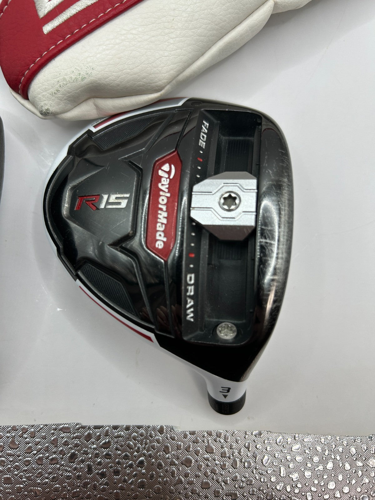TaylorMade R15 3W 5W Fairway Wood Heads 2-Piece Set w/ Headcovers RH Japan 36371