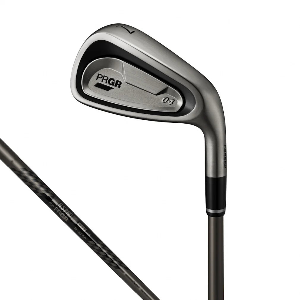 PRGR 04 Limited Black Edition Iron Set 5pc (7-AW) SPEC STEEL III ver.2 Luxury Black Flex M40