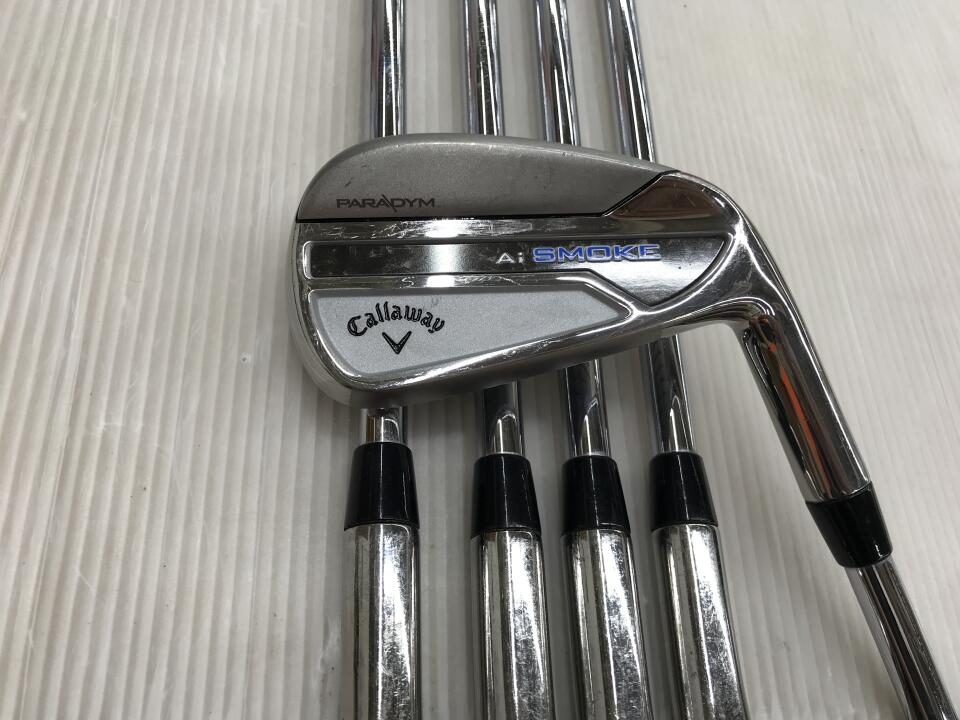 Callaway PARADYM Ai SMOKE Iron Set 6pc (5-PW) Dynamic Gold (Reshafted) Flex S200 (Pre-owned)