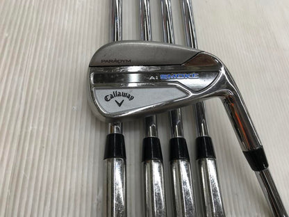 Callaway PARADYM Ai SMOKE Iron Set 6pc (5-PW) Dynamic Gold (Reshafted) Flex S200 (Pre-owned)
