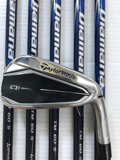 TaylorMade Qi Iron Set 6pc (6-AW) Diamana BLUE TM60 Flex S (Pre-owned)