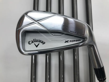 Callaway X FORGED MAX STAR Iron Set 6pc (5-PW) SteelFiber i95 cw (Reshafted) Flex R (Pre-owned)