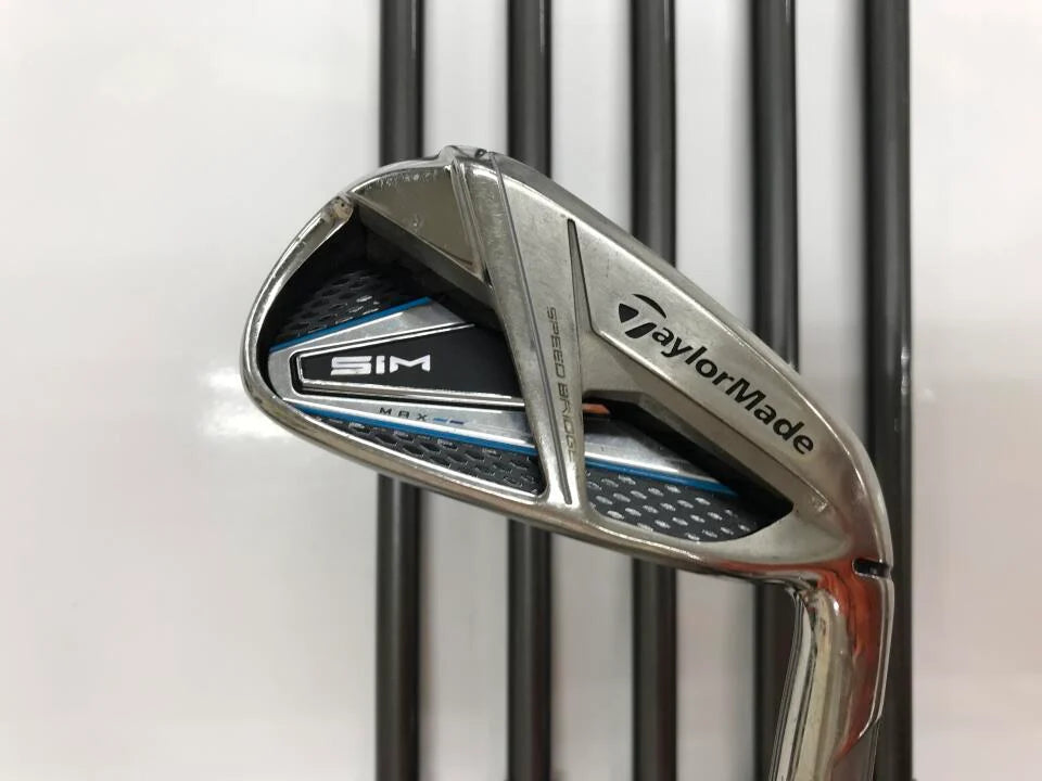 TaylorMade SIM MAX Iron Set 6pc (5-PW) TENSEI BLUE TM60 Flex S (Pre-owned)