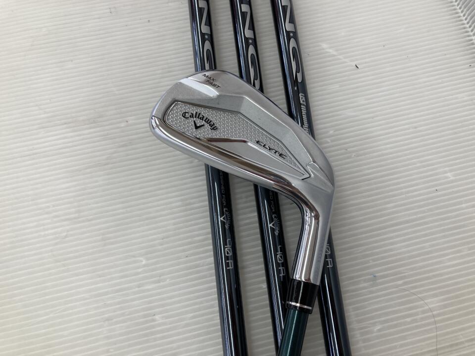 Callaway ELYTE MAX FAST Iron Set 4pc (7-PW) LIN-Q GREEN 40 for Callaway Flex R (Pre-owned)