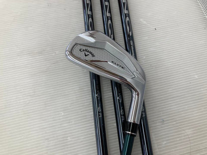 Callaway ELYTE MAX FAST Iron Set 4pc (7-PW) LIN-Q GREEN 40 for Callaway Flex R (Pre-owned)