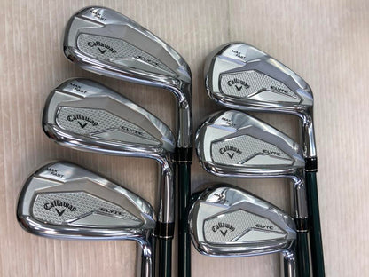 Callaway ELYTE MAX FAST Iron Set 6pc (6-AW) LIN-Q GREEN 40 for Callaway Flex R (Pre-owned)