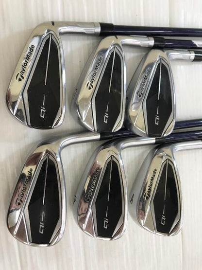 TaylorMade Qi Iron Set 6pc (6-AW) Diamana BLUE TM60 Flex S (Pre-owned)