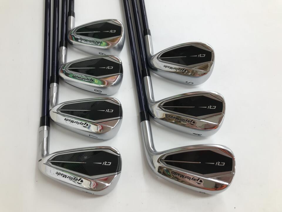 TaylorMade Qi Iron Set 7pc (6-SW) Diamana BLUE TM60 Flex S (Pre-owned)
