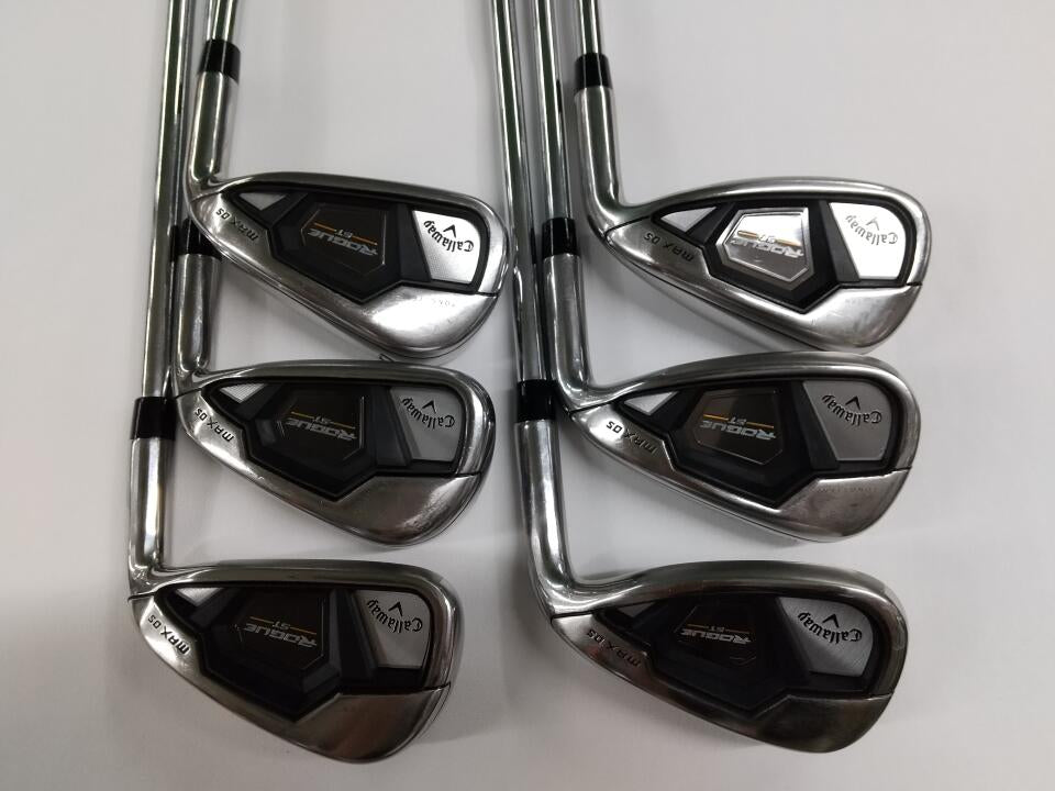 Callaway ROGUE ST MAX OS Iron Set 6pc (5-PW) Dynamic Gold 95 Flex S200 (Pre-owned)
