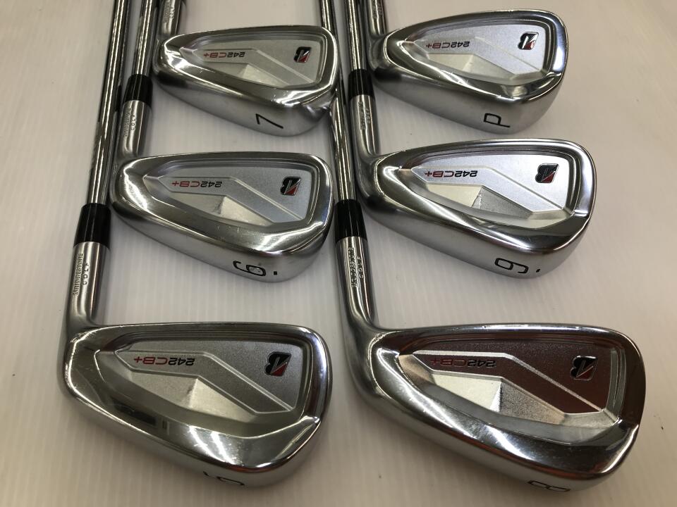 BRIDGESTONE GOLF 242CB+ Iron Set 6pc (5-PW) N.S.PRO.Zelos 8 (Reshafted) Flex S (Pre-owned)
