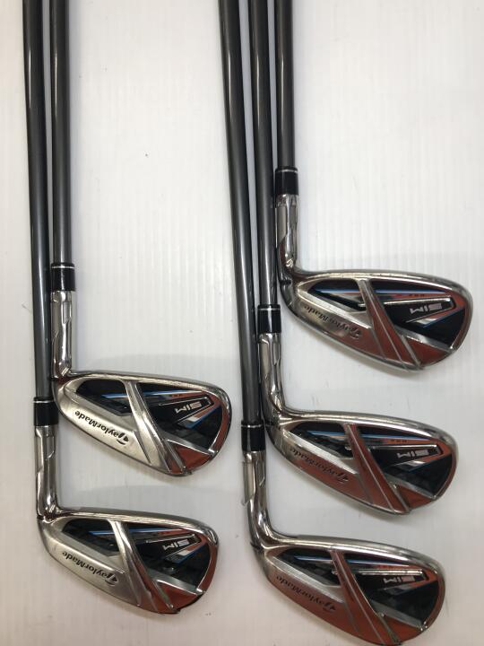 TaylorMade SIM MAX Iron Set 5pc (6-PW) TENSEI BLUE TM60 Flex R (Pre-owned)