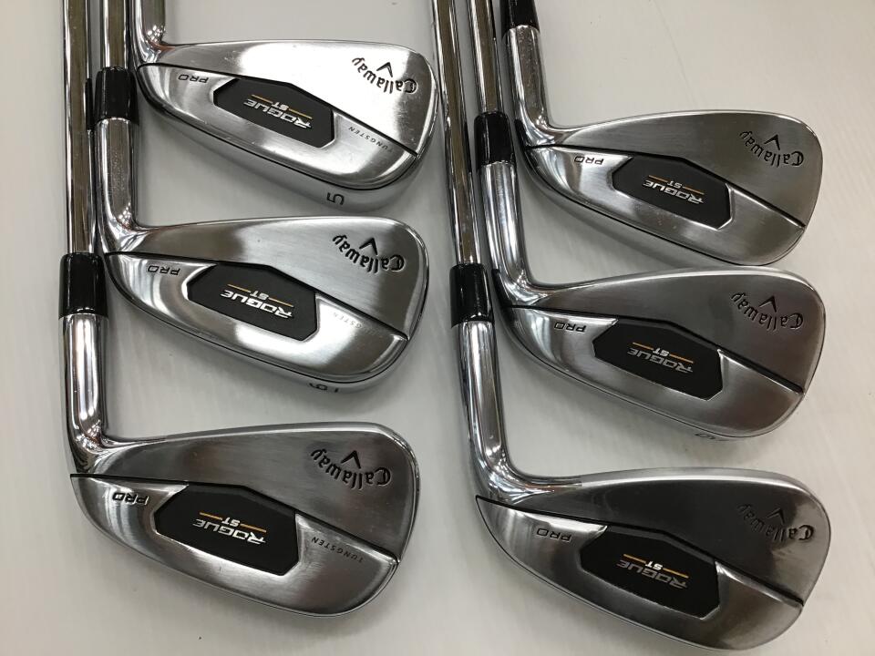 Callaway ROGUE ST PRO US Iron Set 6pc (5-PW) RIFLE TOUR FLIGHTED 105 Flex 6 (Pre-owned)