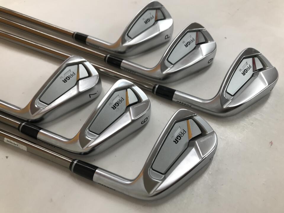 PRGR 02 2023 Iron Set 6pc (5-PW) ATTAS 80 (Reshafted) Flex S (Pre-owned)