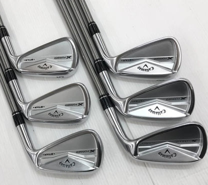 Callaway X FORGED STAR 2024 Iron Set 6pc (5-PW) Steel Fiber i110cw (Reshafted) Flex S (Pre-owned)