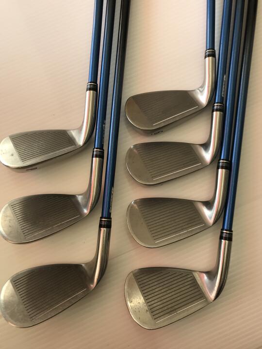 XXIO ELEVEN Iron Set 7pc (6-SW) MP1100 Navy Flex SR (Pre-owned)
