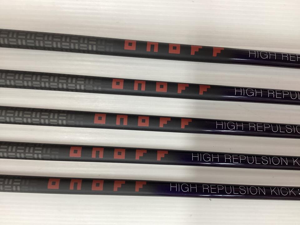 GLOBERIDE ONOFF AKA FF Iron Set 5pc (7-AW) HIGH REPULSION KICK FF-521I Flex R (Pre-owned)