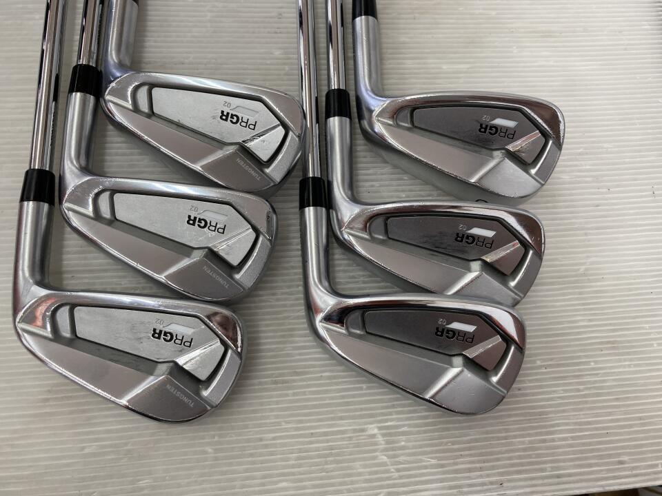 PRGR 02 2023 Iron Set 6pc (5-PW) Dynamic Gold95 (Reshafted) Flex S200 (Pre-owned)