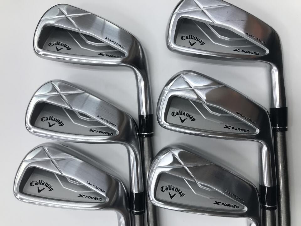 Callaway X FORGED MAX STAR Iron Set 6pc (5-PW) SteelFiber i95 cw (Reshafted) Flex R (Pre-owned)