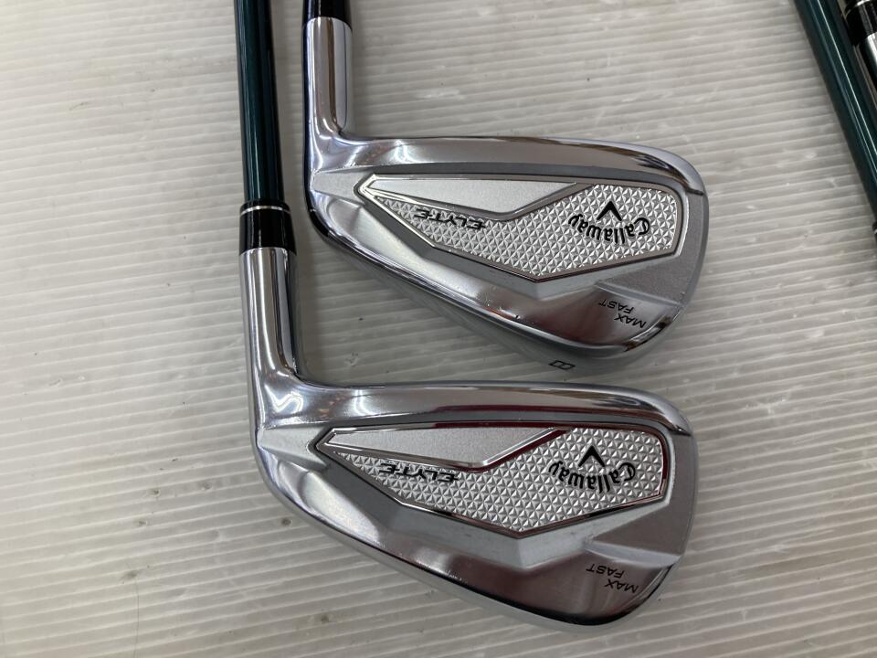 Callaway ELYTE MAX FAST Iron Set 4pc (7-PW) LIN-Q GREEN 40 for Callaway Flex R (Pre-owned)