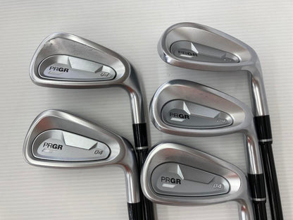 PRGR 04 Iron Set 5pc (7-AW) MCI for PRGR (04 IRON) Flex SR (Pre-owned)