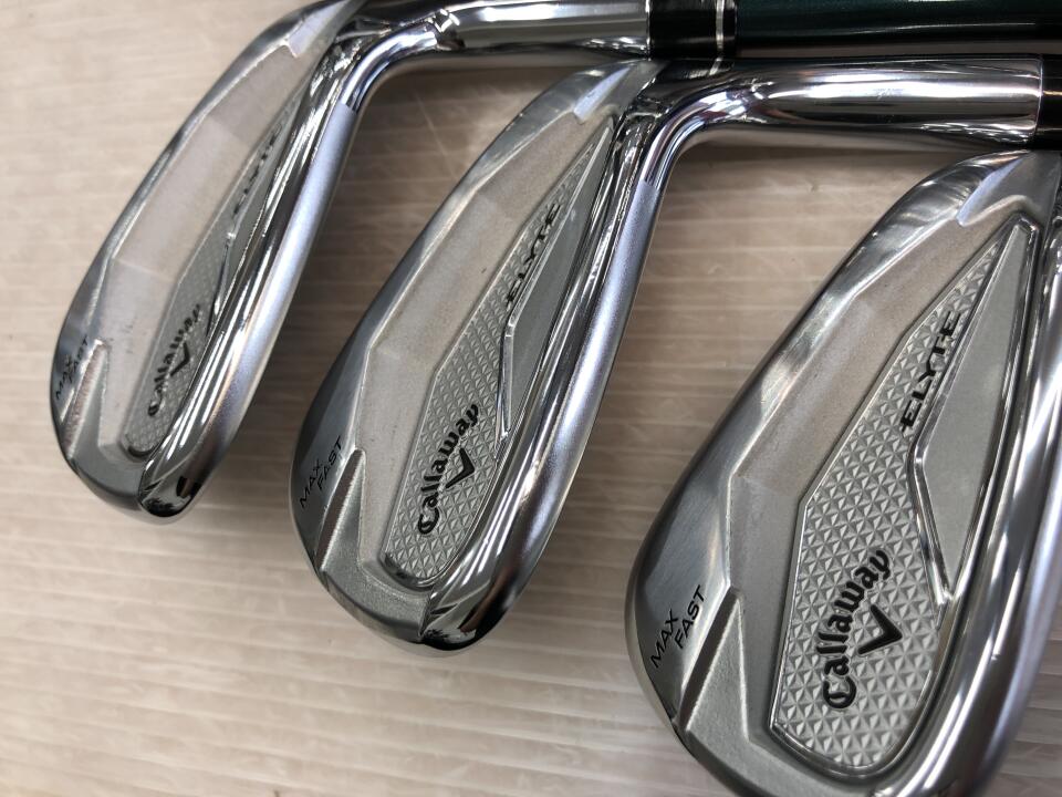 Callaway ELYTE MAX FAST Iron Set 6pc (6-AW) LIN-Q GREEN 40 for Callaway Flex R (Pre-owned)