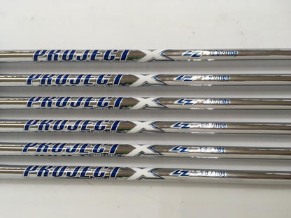 THREE LUCK CNC FORGED Iron Set 6pc (5-PW) PROJECT X LZ (Reshafted) Flex 5 (Pre-owned)